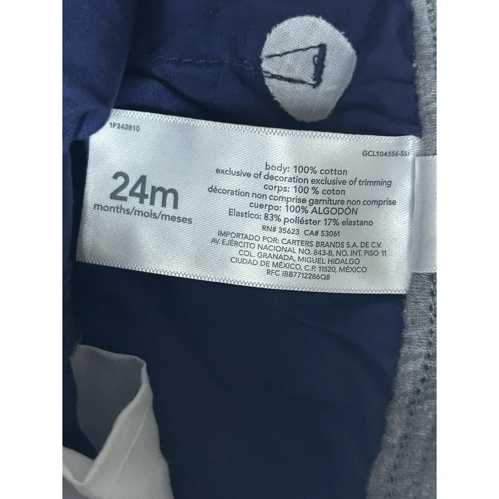 Carter's Boy Pull On Pants Sz 24‎ Months Blue NWT